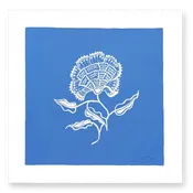 Bengal Botanical No. 3 on Blue