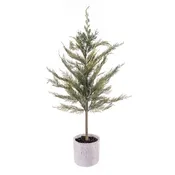 34" Artificial Green Cedar Sapling Potted
