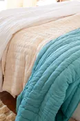 Blue Petit Four Solid Quilt