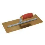 13 X 5 PermaShape® Golden Stainless Steel Finishing Trowel w/Curved DuraSoft® Handle