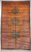 #5124A 1990’s Afghan Rug 7’1″ X 11’5″