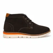 Ike Behar Men's Chukka Boot – Black Canvas & Suede