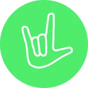 ASL – I Love You Embroidery