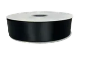 1 1/2"  Black Satin Ribbon Double-face 100 Yds