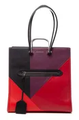 Alexander McQueen Black and Red Leather Tall Story Tote