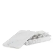 1.25" Ice Cube Tray with Lid in Gray Marble