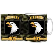 101st Airborne Division Green Diamond Ceramic Mug 15 oz