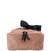 Accordion Box Makeup & Toiletry – Eco Velvet – Blush Pink