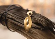Twisted Form Pendant — Falcon Feather