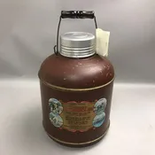 Antique 1920s Brainards Crockery Lined Little Brown Jug Water Thermos Macomb IL (13")