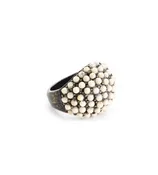 Beaded Dome Ring - Riverstone