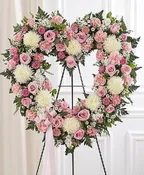 ALWAYS REMEMBER FLORAL HEART TRIBUTE