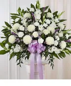 148709 HEARTFELT SYMPATHIES WHITE & LAVENDER
