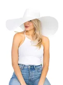 Extra Wide Floppy Glossy Sun Hat