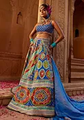 Aadhya royal blue lehenga set