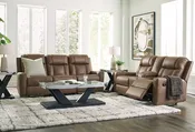 Mackmenville Caramel Reclining Sofa &amp; Loveseat