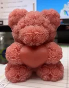 ROSE BEAR CANDLE