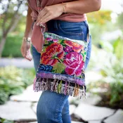 Mini Fringe Crossbody Purse – Boho Handbag with Fringe Detail