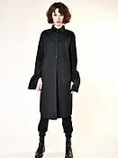BLACK BIG SLEEVE DRESS — uzinyc