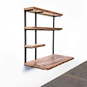 Floating Desk + 3 Shelves