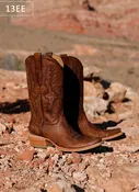 Corral Men's Brown Goat Skin Narrow Square Toe Boot - Size 13EE