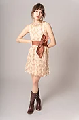 1960’s Copper Lace Mini Dress