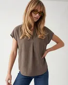 Alice Soft Blouse (Brown)
