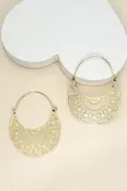 Bali Filigree Hoop Earrings