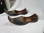 Vintage Baluja's New Delhi Handmade Leather Ceremonial Embroidered Shoe Slippers