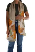 100% Silk Scarf - Floral Print - SILK2506
