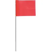 Blackburn High-Vis Vinyl Marking Flag w/15" Wire Staff Florescent Orange - 25pk