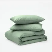 Classic Percale Duvet Set - Sage