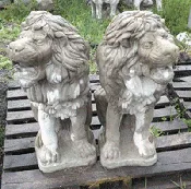 36'' lion pair facing left, right