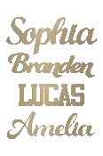Connected Wooden Letters