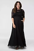 Leona Lace A-Line Plus Size Gown