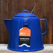 GSI Classic Enamelware 20-Cup Coffee Boiler – Blue Speckled Finish