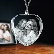 2D Memory Crystal™ - Necklace - Heart