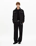 Blouson en laine gris