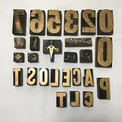 26pc Vintage Type Set Collection