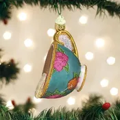 Cup of Tea Ornament – Old World Christmas Cozy Winter Charm