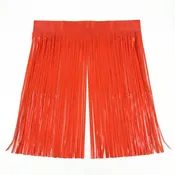 Neon Orange Foil Fringe Backdrop, 40" x 80", Wholesale