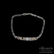 Silver "Runner" Anklet