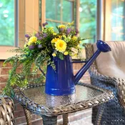 1.2 gal Blue Metal Watering Can