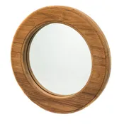 Teak Porthole Mirror