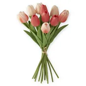 13" Coral & Peach RT Tulips