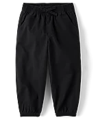 Baby And Toddler Girls Baggy Pull On Jogger Pants - Black