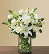 Classic All-White Arrangement