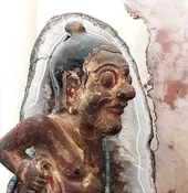 Delightful Antique Ancestor Figure  ; Bali ; 19th century. Free Shipping!