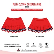 Custom Sublimated Cheerleading Skirt – Red