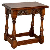 Edwardian Carved Stool, circa 1900